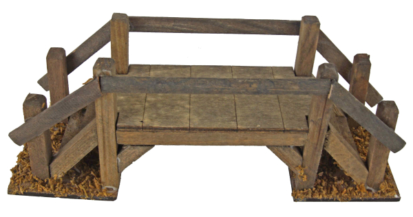 Preview: Holzbrücke - Krippenzubehör, ca. L 20 x B 6,5 x H 7,5 cm